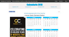 Desktop Screenshot of calendariocostarica.com