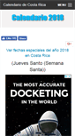 Mobile Screenshot of calendariocostarica.com